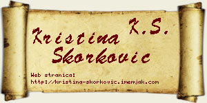 Kristina Skorković vizit kartica